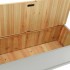 Banco madera maciza de abeto gris 107x45x75,5