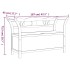 Banco madera maciza de abeto gris 107x45x75,5