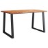 Mesa de comedor con borde vivo madera maciza acacia