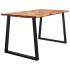 Mesa de comedor con borde vivo madera maciza acacia