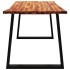Mesa de comedor con borde vivo madera maciza acacia