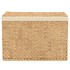 Cesto de ropa sucia con 3 secciones jacinto agua 75x42,5x52