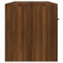 Mueble de TV con luces LED marrón roble 140x36,5x40