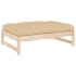 Taburete de jardín madera maciza de pino 120x80