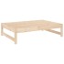 Taburete de jardín madera maciza de pino 120x80