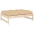 Taburete de jardín madera maciza de pino 120x80