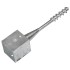 Picas de tierra 6 uds acero galvanizado plateado 12x12x56