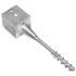 Picas de tierra 6 uds acero galvanizado plateado 12x12x56