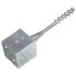 Picas de tierra 6 uds acero galvanizado plateado 14x14x58