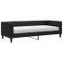 Sofá cama con colchón tela negro 90x190