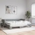 Sofá cama nido con colchón tela gris claro 80x200