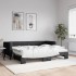 Sofá cama nido con colchón tela negro 80x200