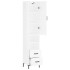 Aparador alto madera contrachapada blanco brillo 34,5x34x180