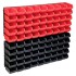 Kit de cajas de almacenaje 96 pzas paneles de pared rojo