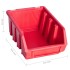 Kit de cajas de almacenaje 96 pzas paneles de pared rojo