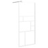 Mampara de ducha accesible vidrio ESG blanco 90x195