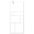 Mampara de ducha accesible vidrio ESG blanco 90x195