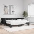 Sofá cama nido con colchón tela negro 90x190