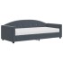 Sofá cama con colchón terciopelo gris oscuro 90x190