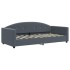 Sofá cama con colchón terciopelo gris oscuro 90x190