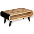 Mesa de centro de madera de mango rugosa 90x55x39
