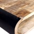 Mesa de centro de madera de mango rugosa 90x55x39