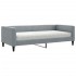 Sofá cama con colchón tela gris claro 90x190