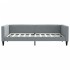 Sofá cama con colchón tela gris claro 90x190