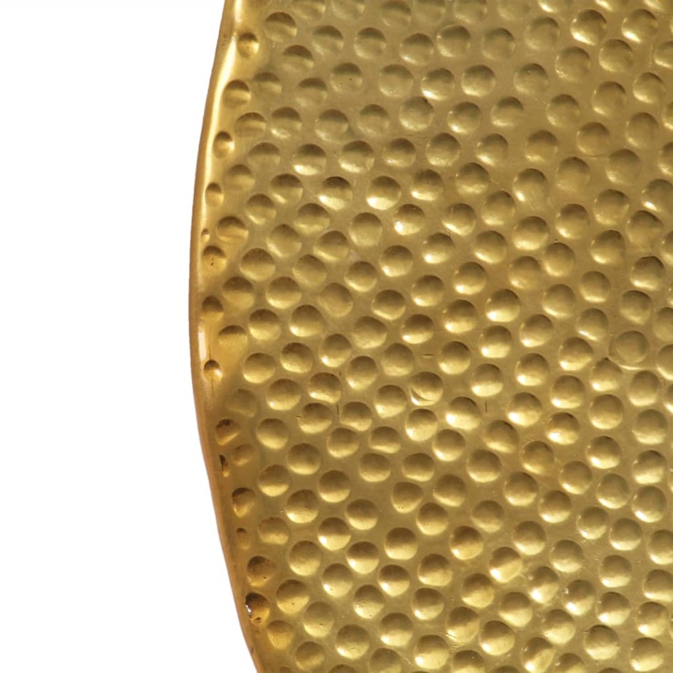 Mesa de centro de aluminio martillado latón 70x30