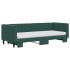 Sofá cama nido con colchón terciopelo verde oscuro 80x200