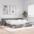 Sofá cama nido con cajones tela gris oscuro 90x190
