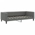 Sofá cama nido con cajones tela gris oscuro 90x190
