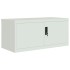 Armario archivador de acero gris claro 90x40x130