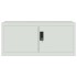 Armario archivador de acero gris claro 90x40x130