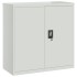Armario archivador de acero gris claro 90x40x130