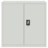 Armario archivador de acero gris claro 90x40x130