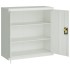 Armario archivador de acero gris claro 90x40x130