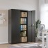 Armario archivador de acero negro 105x40x180