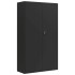 Armario archivador de acero negro 105x40x180