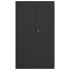 Armario archivador de acero negro 105x40x180