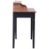 Escritorio con cajones madera maciza de caoba 90x50x101