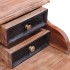 Escritorio con cajones madera maciza de caoba 90x50x101