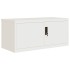 Armario archivador de acero blanco 90x40x240
