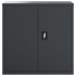 Armario archivador de acero gris antracita 90x40x130