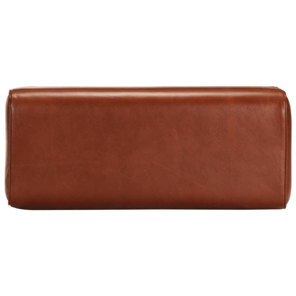 Banco potro gimnasio cuero auténtico madera mango marrón 58