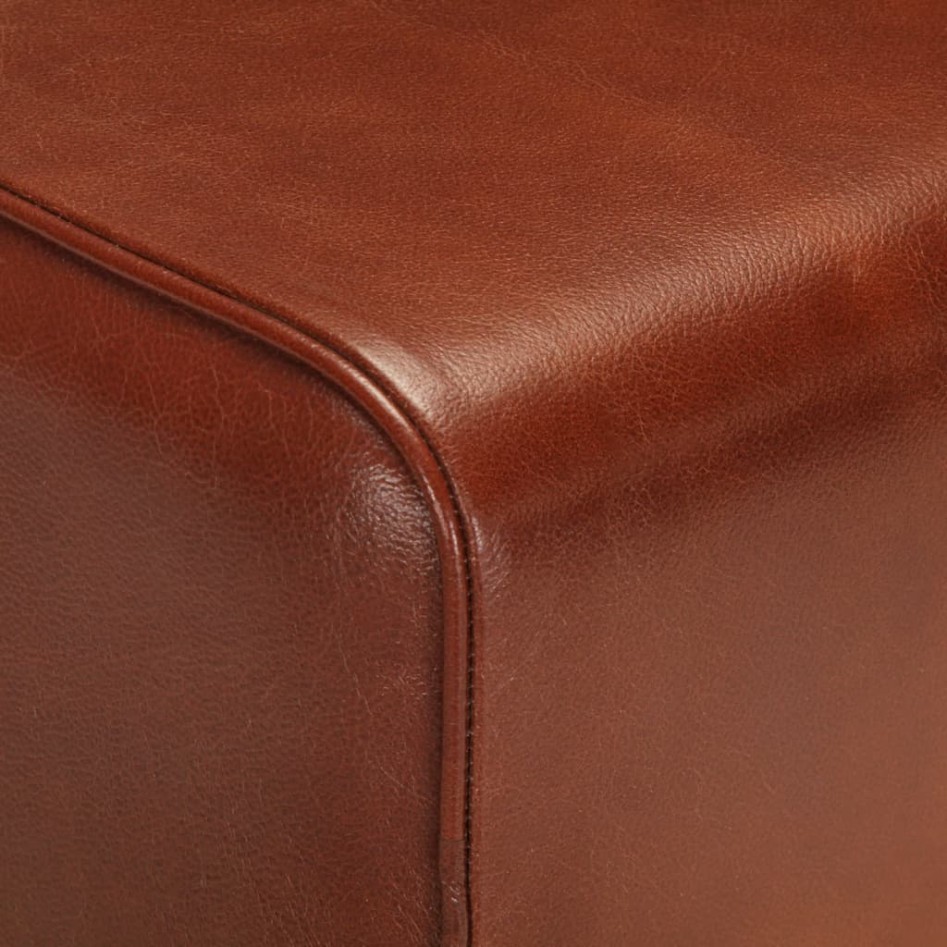 Banco potro gimnasio cuero auténtico madera mango marrón 58