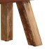 Banco potro gimnasio cuero auténtico madera mango marrón 58