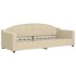 Sofá cama nido con cajones tela color crema 80x200