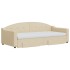 Sofá cama nido con cajones tela color crema 90x200
