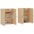 Armarios de pared 2 uds madera de ingeniería roble